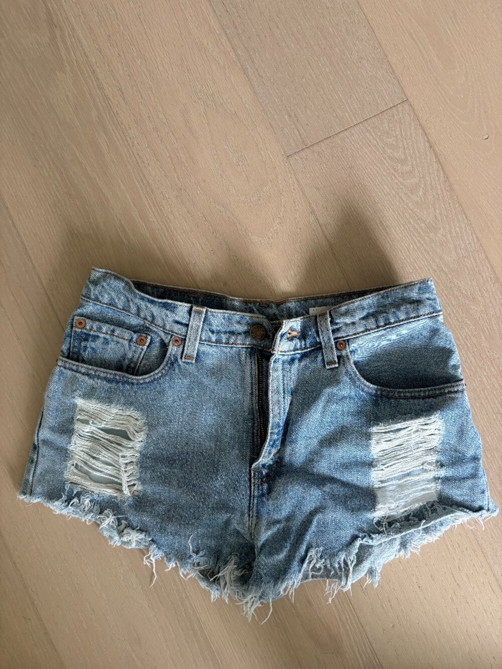 Vintage Levi's Denim Shorts High Waisted Distressed